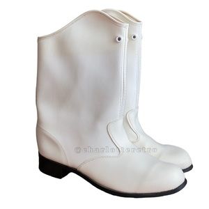 vtg White Marching Majorette Boots